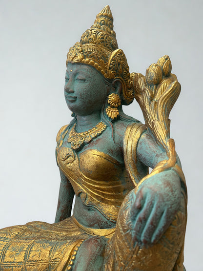 Devi Tara Compassion Goddess Statue 17"
