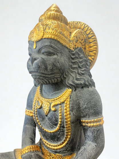 Meditating Hanuman Hindu God of Devotion & Yoga 18"