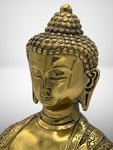 Brass Medicine Buddha Statue 8"