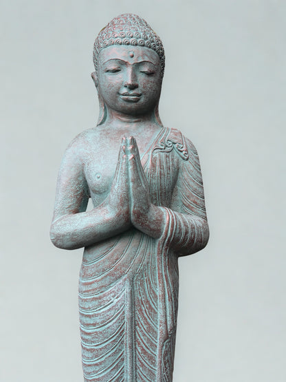 Standing Namaste Buddha Statue 42"