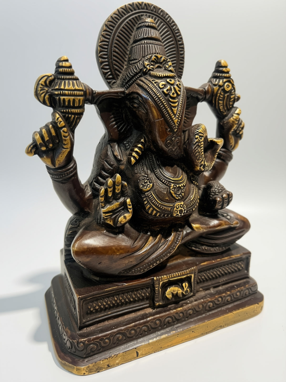 Brass South Indian Style Ganesh Statue 