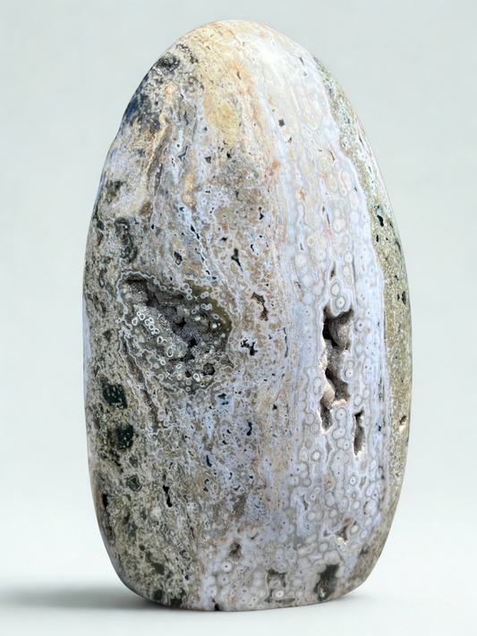 Polished Ocean Jasper Freeform Specimen 7"