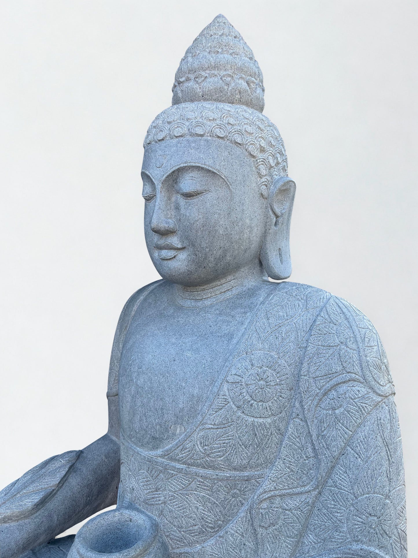Large Handcarved Medicine Buddha Sculpture 60"