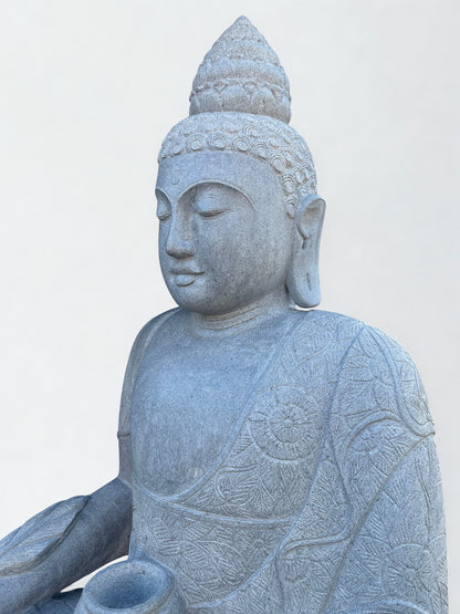 Large Handcarved Medicine Buddha Sculpture 60"