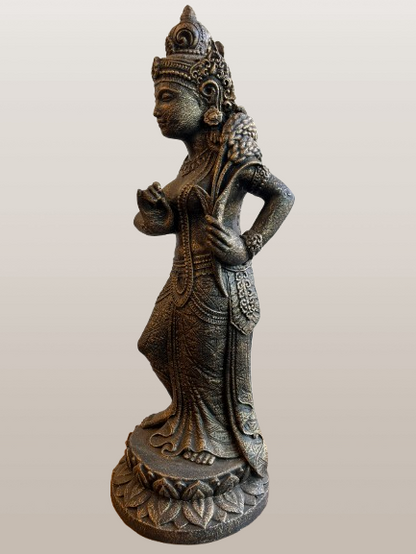 Standing Devi Sri Plant Fertility Goddess Statue 26"