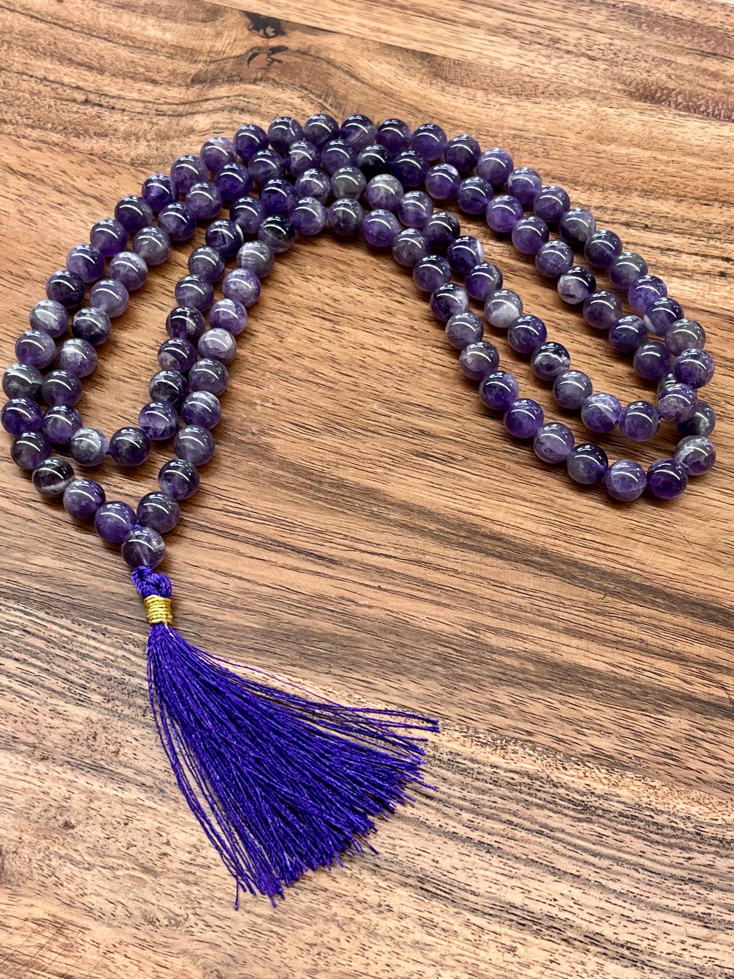Amethyst Meditation Mala Prayer Beads