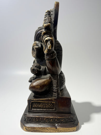 Brass South Indian Style Ganesh 5.5" - Routes Gallery