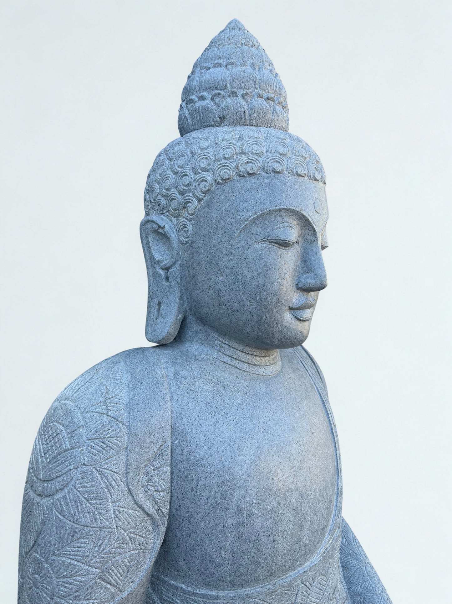 Large Handcarved Medicine Buddha Sculpture 60"