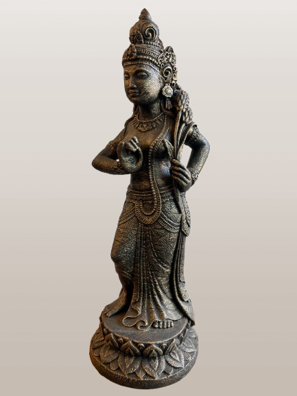 Standing Devi Sri Plant Fertility Goddess Statue 26"