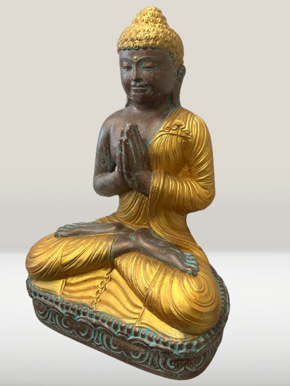 Seated Namaste Buddha Statue 18"