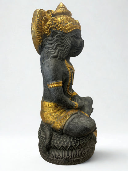 Meditating Hanuman Hindu God of Devotion & Yoga 18"