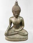 Brass Earth Touching Buddha Sculpture 18"