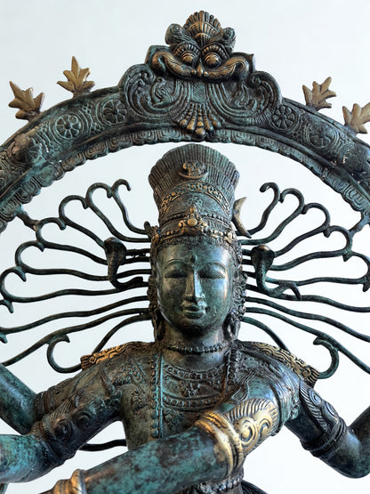 Brass Dancing Shiva Nataraja Statue 36"