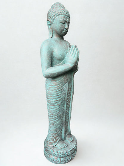 Standing Namaste Buddha Statue 42"
