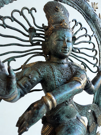 Brass Dancing Shiva Nataraja Statue 36"