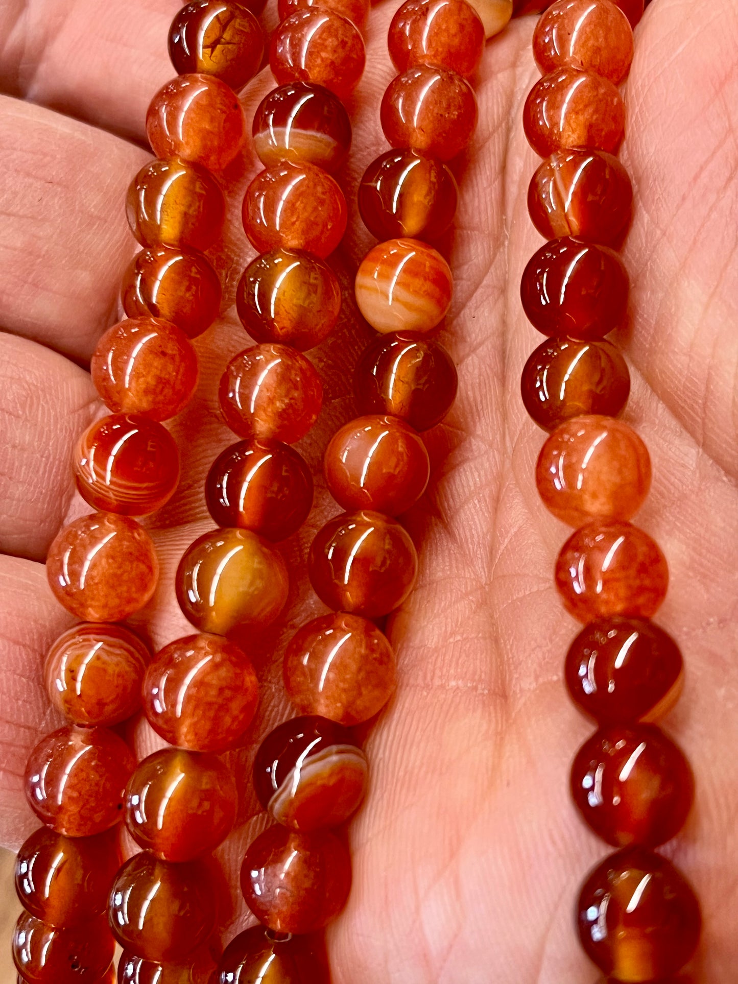 Carnelian Meditation Mala Prayer Beads