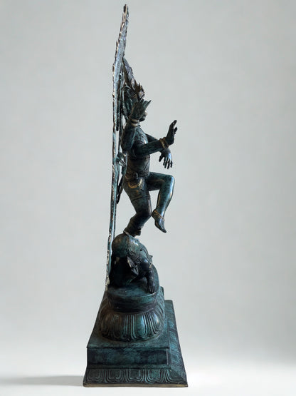 Brass Dancing Shiva Nataraja Statue 36"