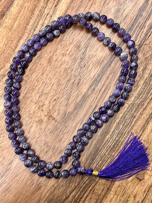 Amethyst Meditation Mala Prayer Beads