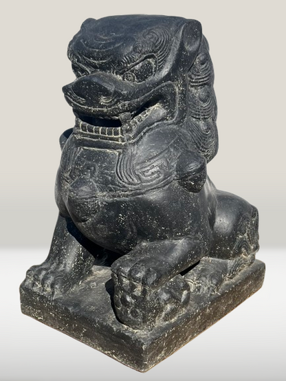 Guardian Lion Foo Dog Statue Pair 24"