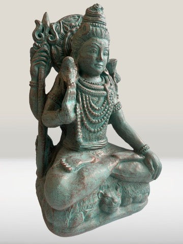 Seated Abhaya Shiva with Trident 20"