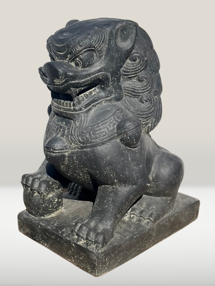 Guardian Lion Foo Dog Statue Pair 24"