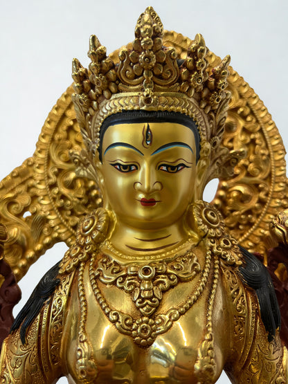 White Tara compassion goddess statue face