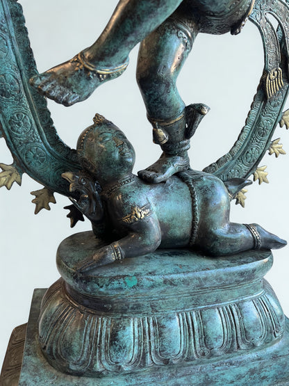 Brass Dancing Shiva Nataraja Statue 36"