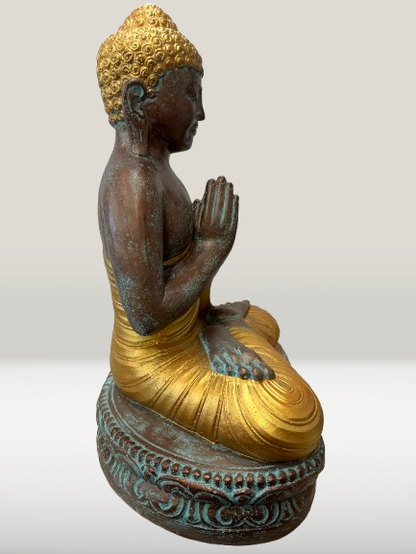 Seated Namaste Buddha Statue 18"