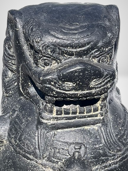 Guardian Lion Foo Dog Statue Pair 24"