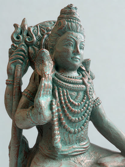 Seated Abhaya Shiva with Trident 20"