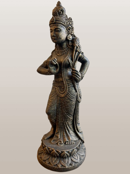Standing Devi Sri Plant Fertility Goddess Statue 26"