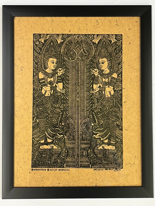 Framed Temple Guardians Art Print 21"