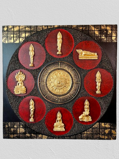 Seven Days Buddhas Mandala Painting