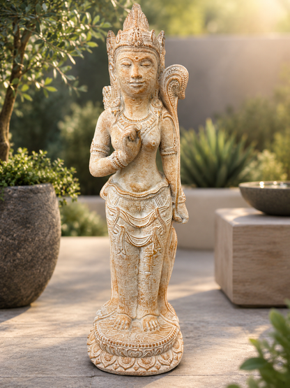 Standing Dewi Sri Balinese Goddess 25"