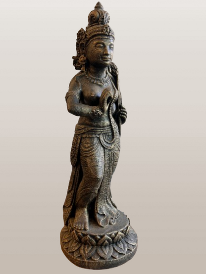 Standing Devi Sri Plant Fertility Goddess Statue 26"