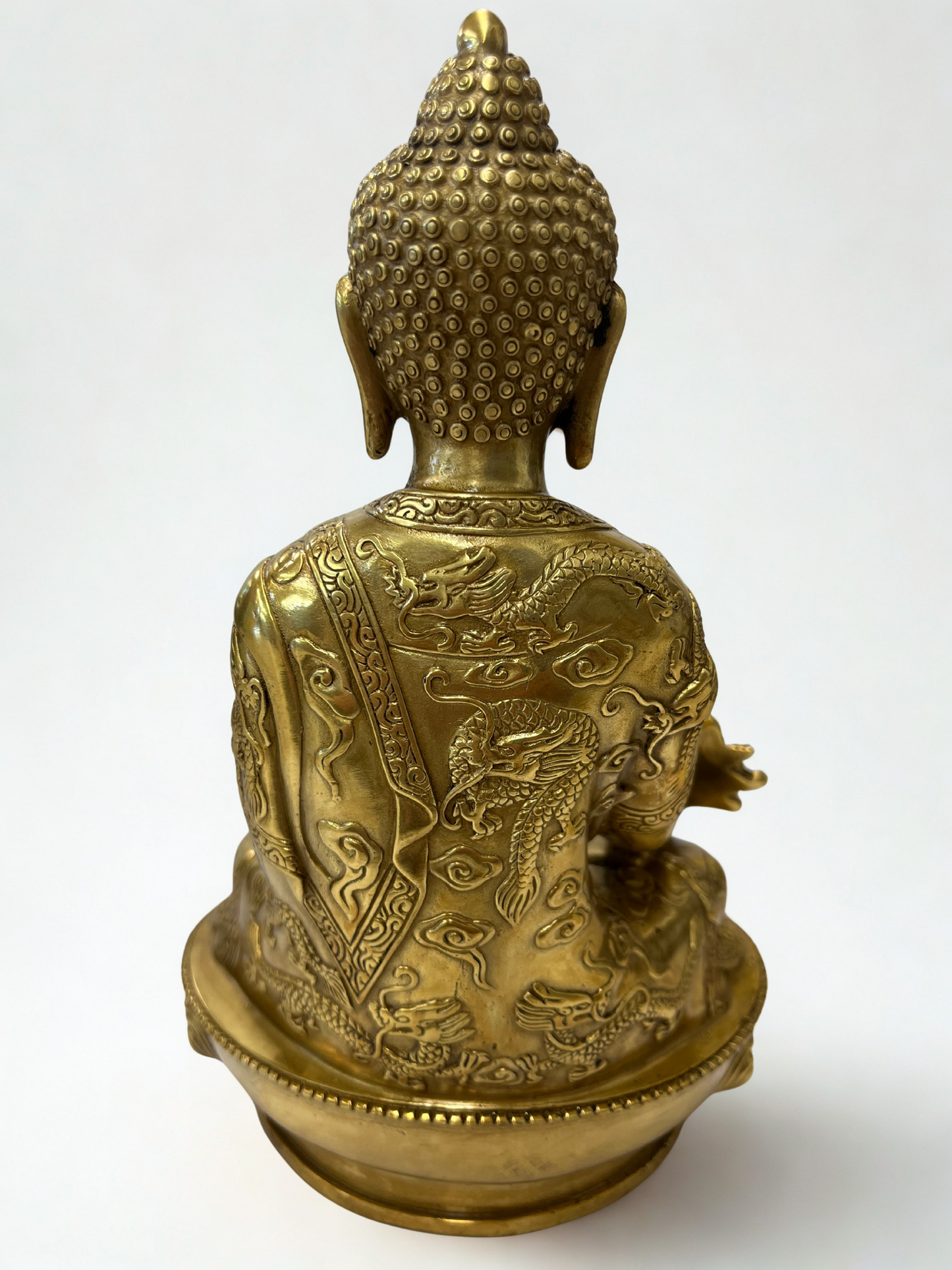 Brass Medicine Buddha Statue 8"
