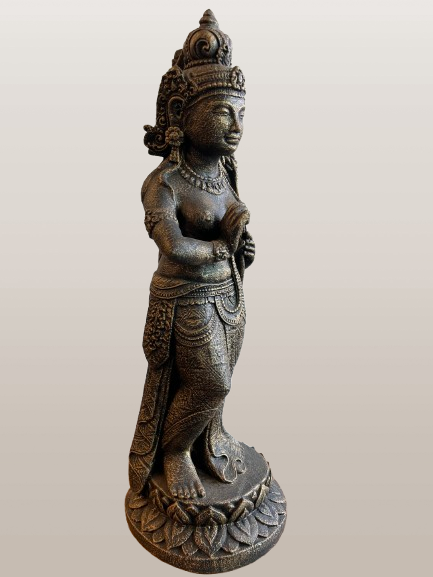 Standing Devi Sri Plant Fertility Goddess Statue 26"