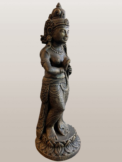 Standing Devi Sri Plant Fertility Goddess Statue 26"