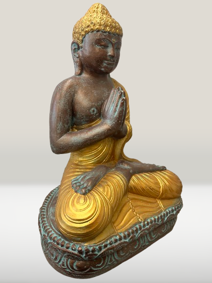 Seated Namaste Buddha Statue 18"