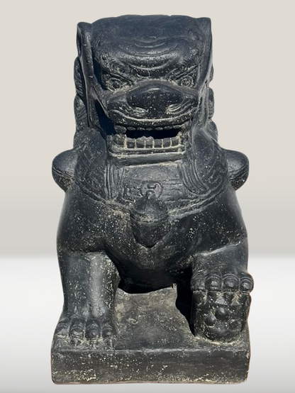 Guardian Lion Foo Dog Statue Pair 24"