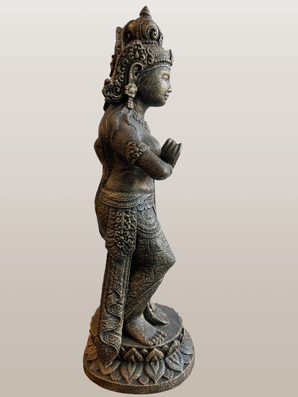 Standing Devi Sri Plant Fertility Goddess Statue 26"