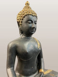 Brass Earth Witness Buddha Statue 27"