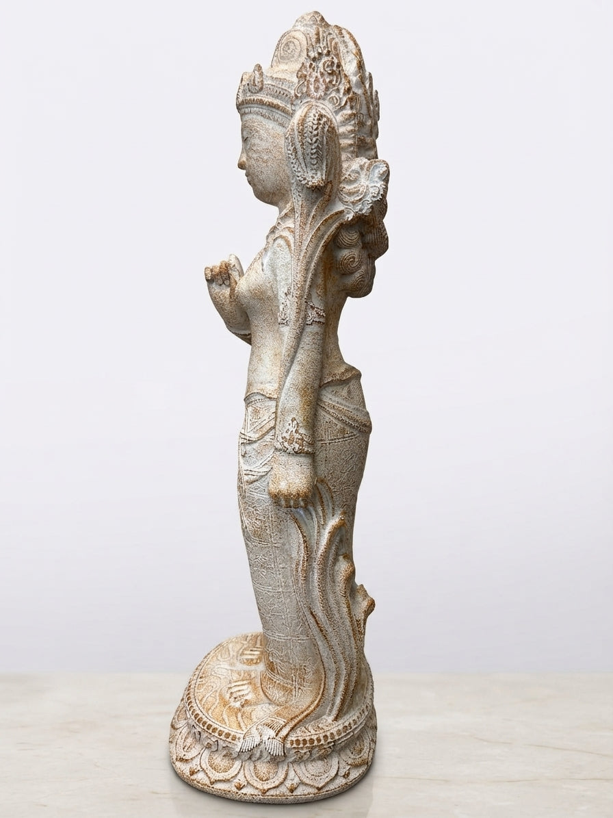 Standing Dewi Sri Balinese Goddess 25"