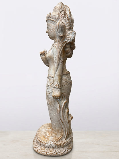 Standing Dewi Sri Balinese Goddess 25"