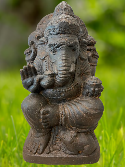 Abhaya Ganesha Garden Statue 20"