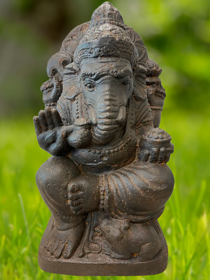 Abhaya Ganesha Garden Statue 20"