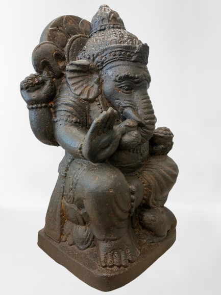 Abhaya Ganesha Garden Statue 20"