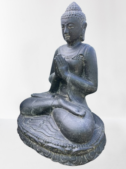 Seated Namaste Buddha Garden Statue 31"