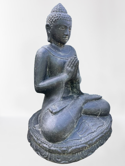 Seated Namaste Buddha Garden Statue 31"