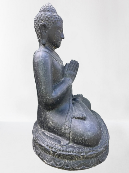 Seated Namaste Buddha Garden Statue 31"